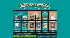 Desktop Screenshot of clasificadoselectronicos.com